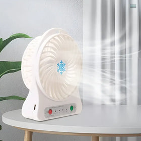 🌸 Cool Breeze Rechargeable Mini Fan ❄️ | Portable Power Bank + Flashlight 🔦 | Perfect Summer Companion for Women 💖